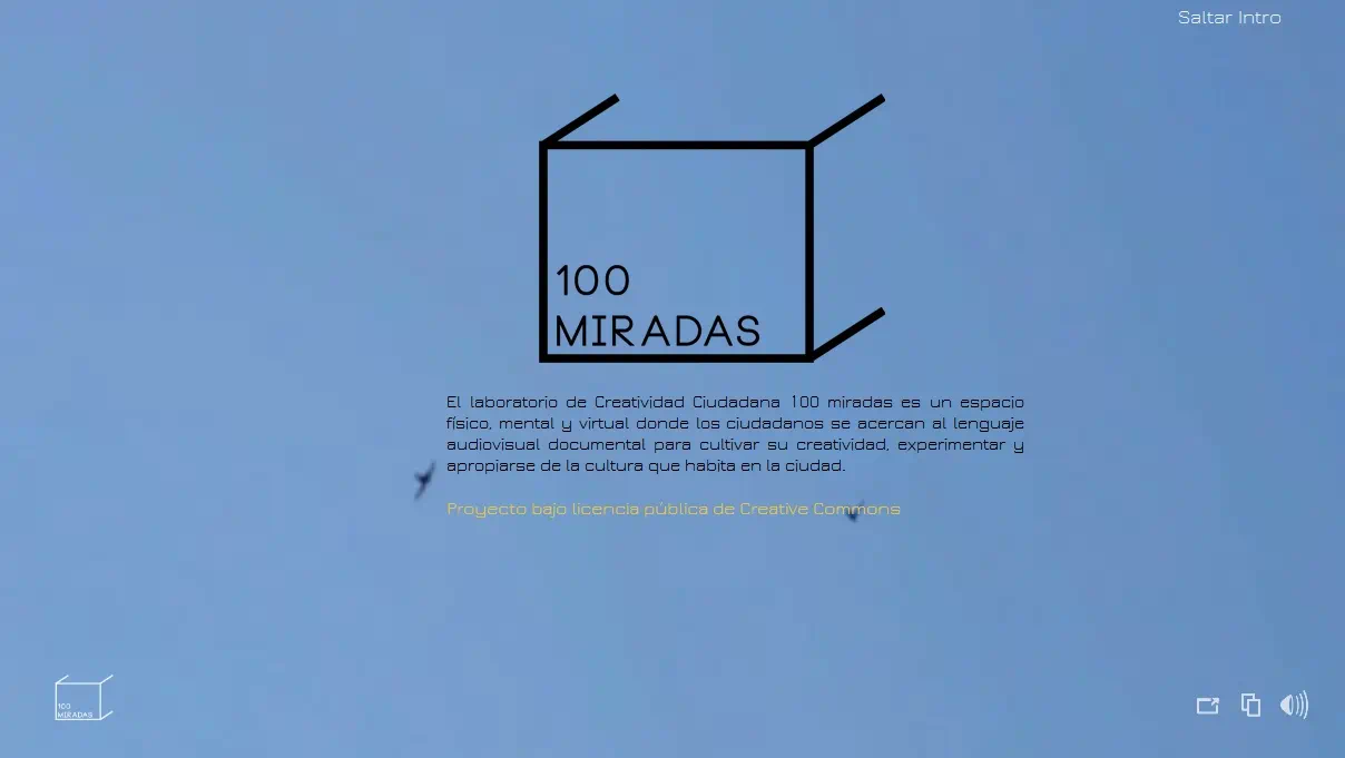 100 miradas, CC web site